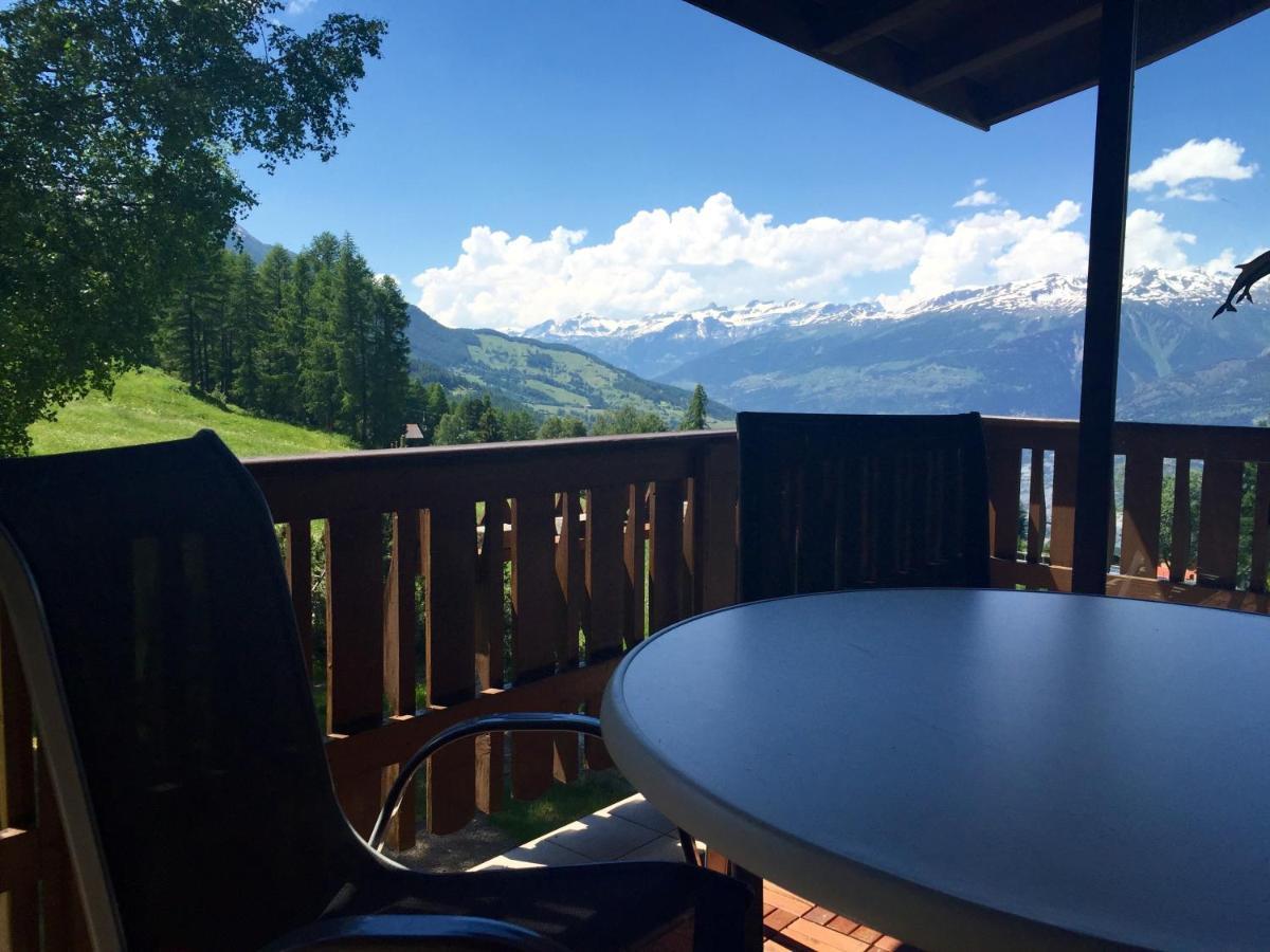 Ferienwohnung Im Chalet Firn - Og Bürchen エクステリア 写真