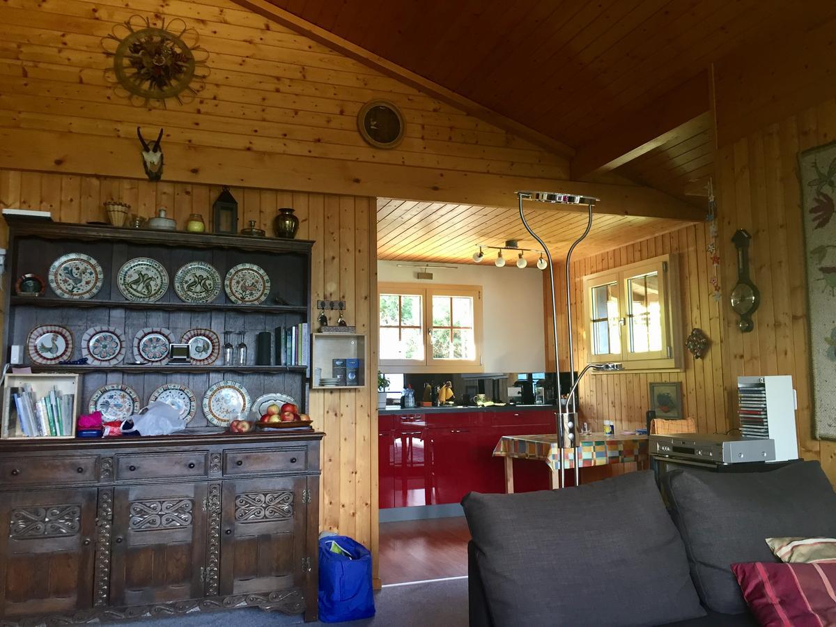 Ferienwohnung Im Chalet Firn - Og Bürchen エクステリア 写真