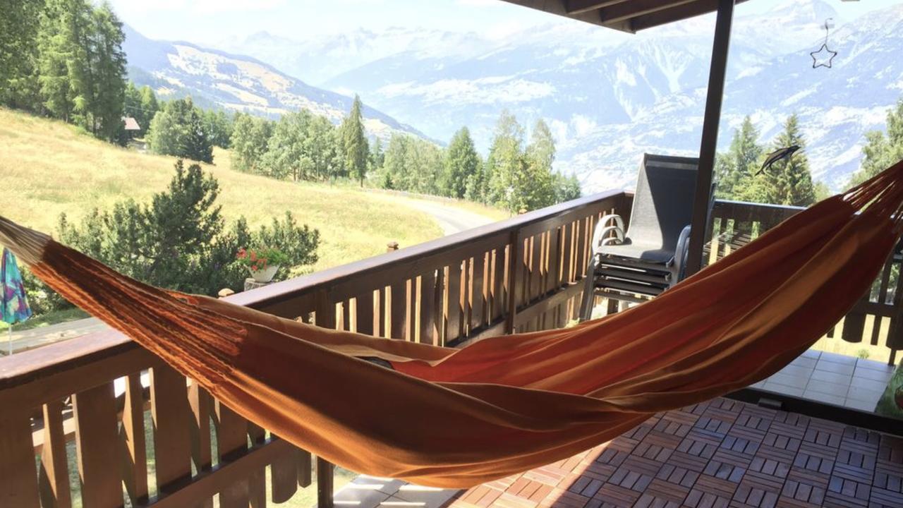 Ferienwohnung Im Chalet Firn - Og Bürchen エクステリア 写真