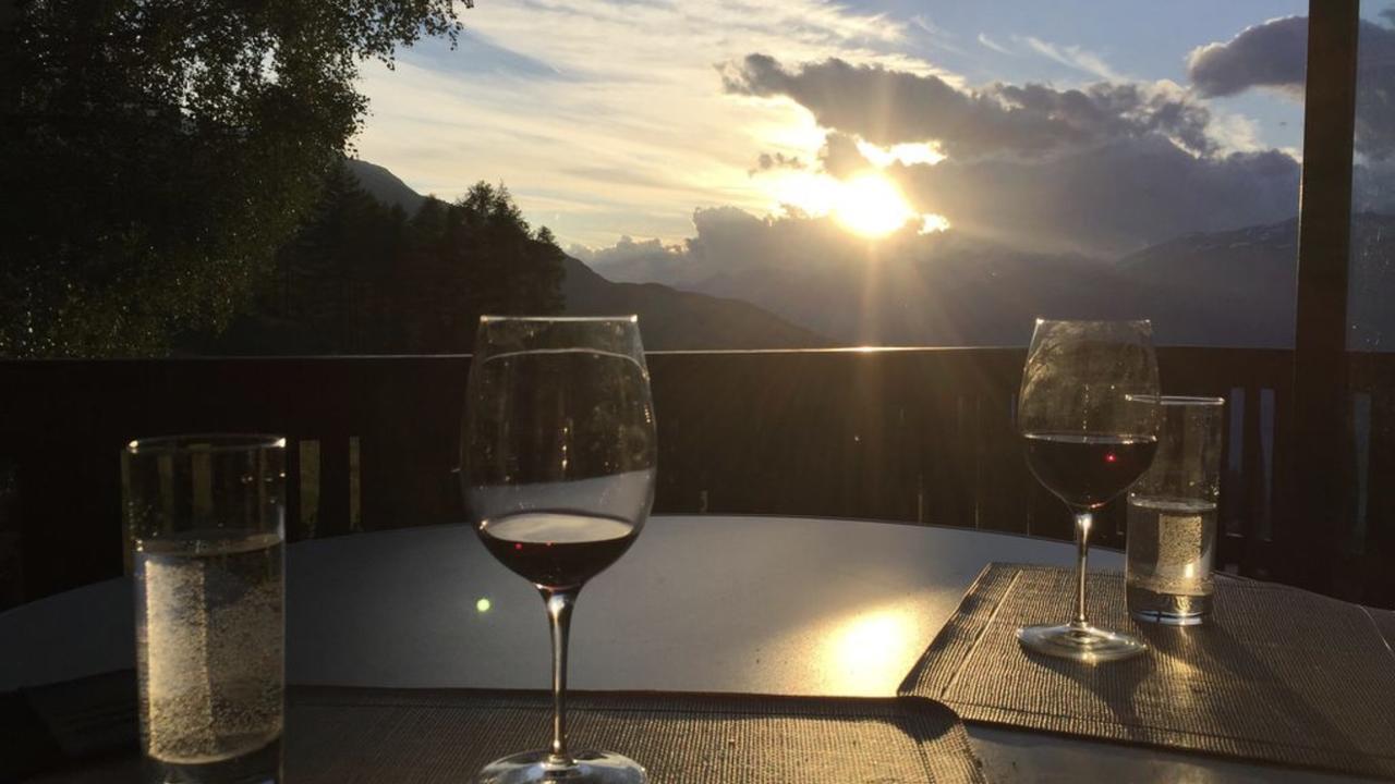 Ferienwohnung Im Chalet Firn - Og Bürchen エクステリア 写真