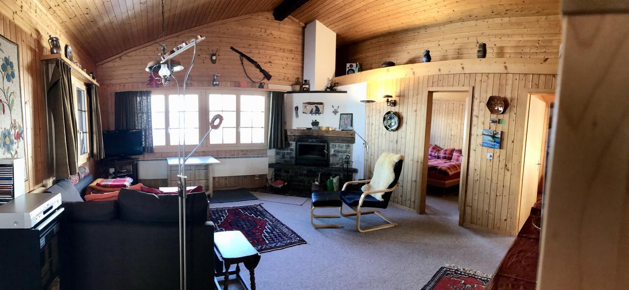 Ferienwohnung Im Chalet Firn - Og Bürchen エクステリア 写真