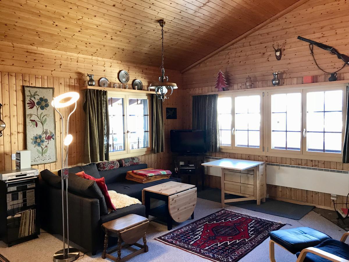 Ferienwohnung Im Chalet Firn - Og Bürchen エクステリア 写真