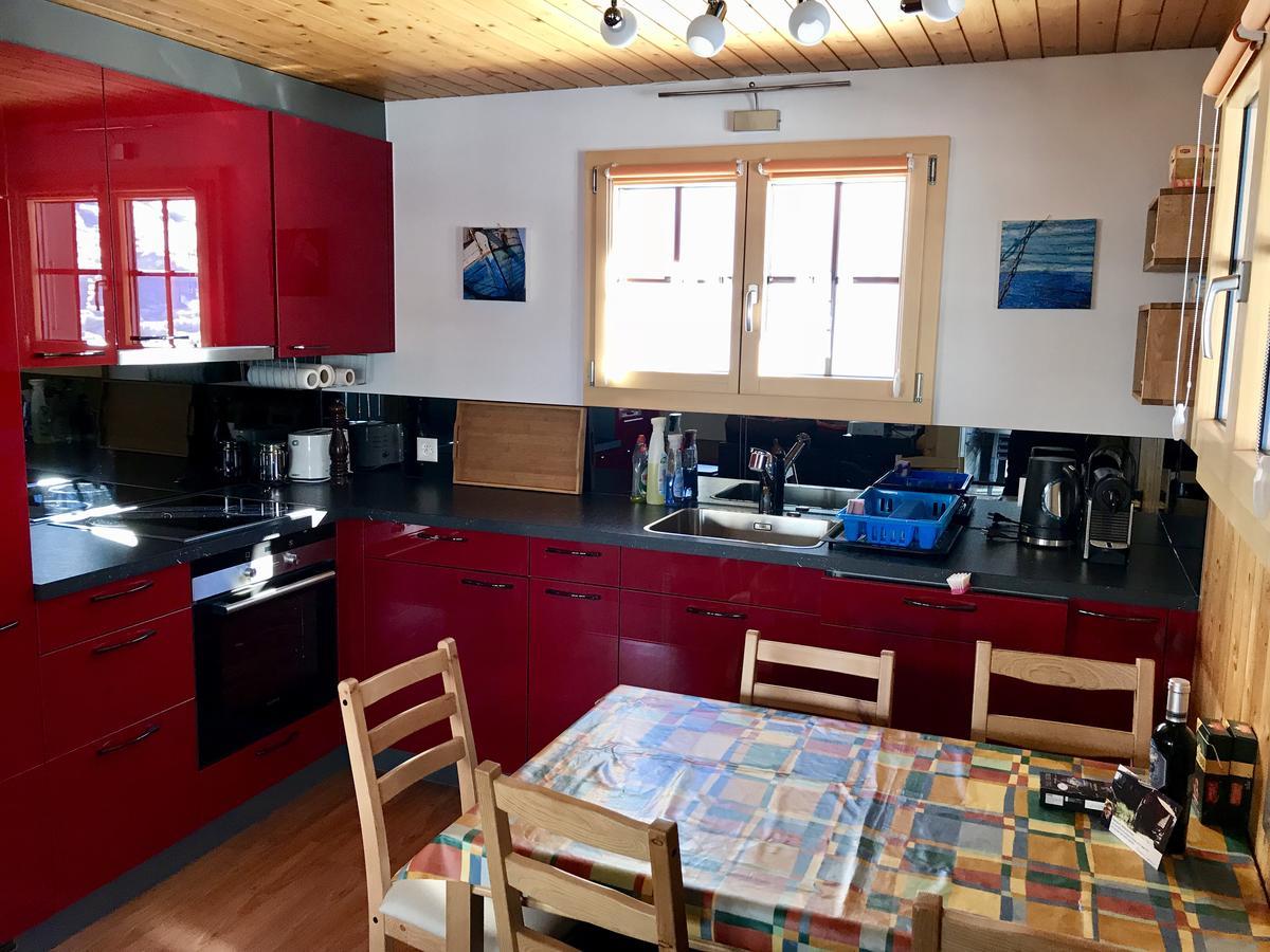 Ferienwohnung Im Chalet Firn - Og Bürchen エクステリア 写真