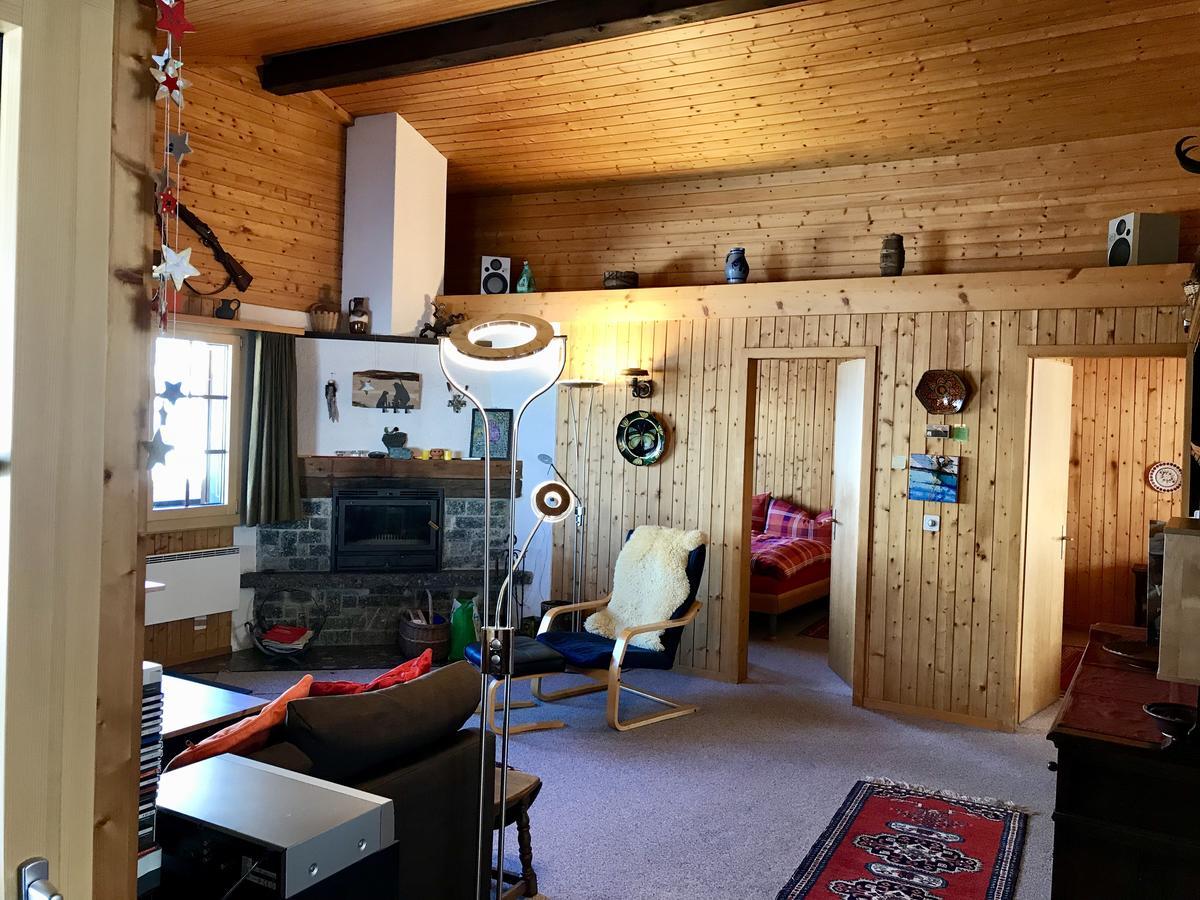 Ferienwohnung Im Chalet Firn - Og Bürchen エクステリア 写真