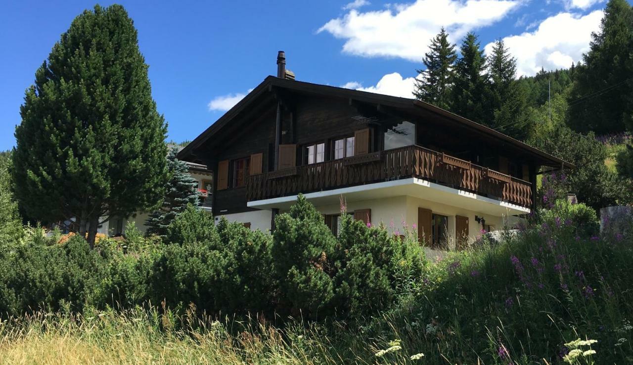 Ferienwohnung Im Chalet Firn - Og Bürchen エクステリア 写真